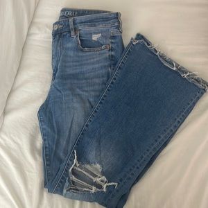 American eagle high rise flare jeans